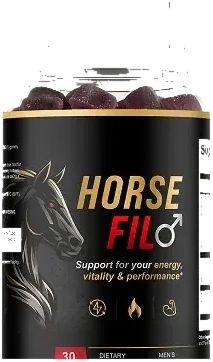 Horsefil single bottle of men's vitality gummies, 30 gummies