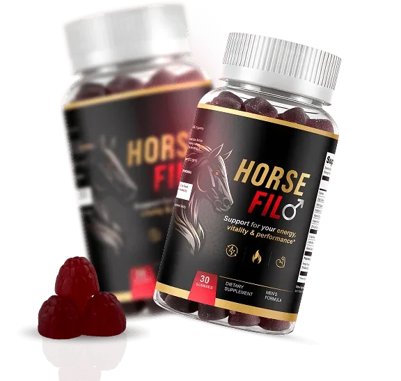 Horsefil men's vitality gummy bottle, the product these customer reports describe